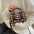 Fashion Bag Female Houndstooth Boston